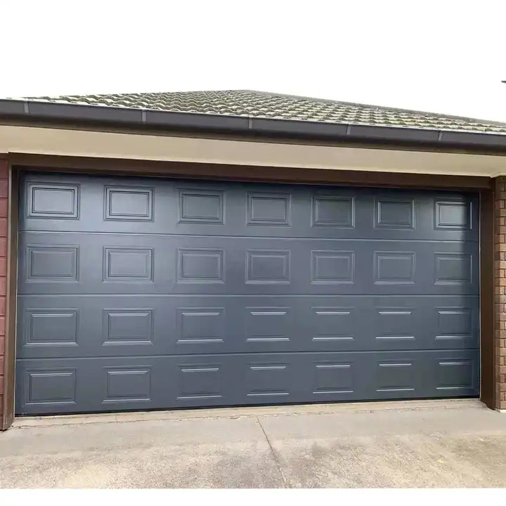 Modern Customized Sectional Finger Protection European Style Overhead Garage Door Galvanized Steel PPGI