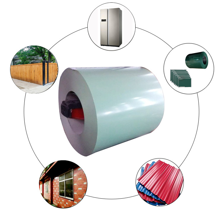 ZIBO Prepainted Galvanized Steel Sheet In Coils PPGI Colored Iron Sheets Rolls Manufacturer In China