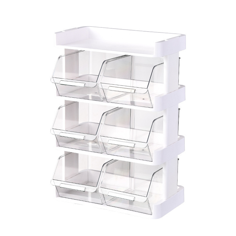 Office Multifunctional Storage Box Tea Bag Container Pantry Coffee Capsule Organizer Desktop Snack Shelf