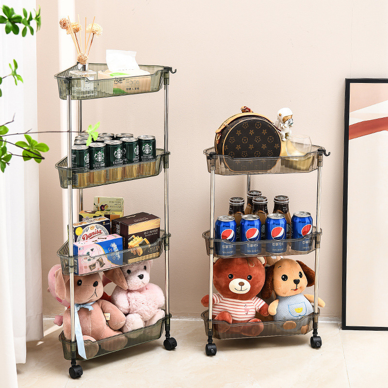 Portable bathroom shelving Floor to ceiling toilet Washroom Corner triangle storage shelf Two level shelving