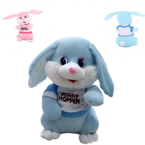 plush Stuffed Animals  Cute long eared Electric shake Music Baby bunny hopper Dancing Rabbit Plush Toys for kids children