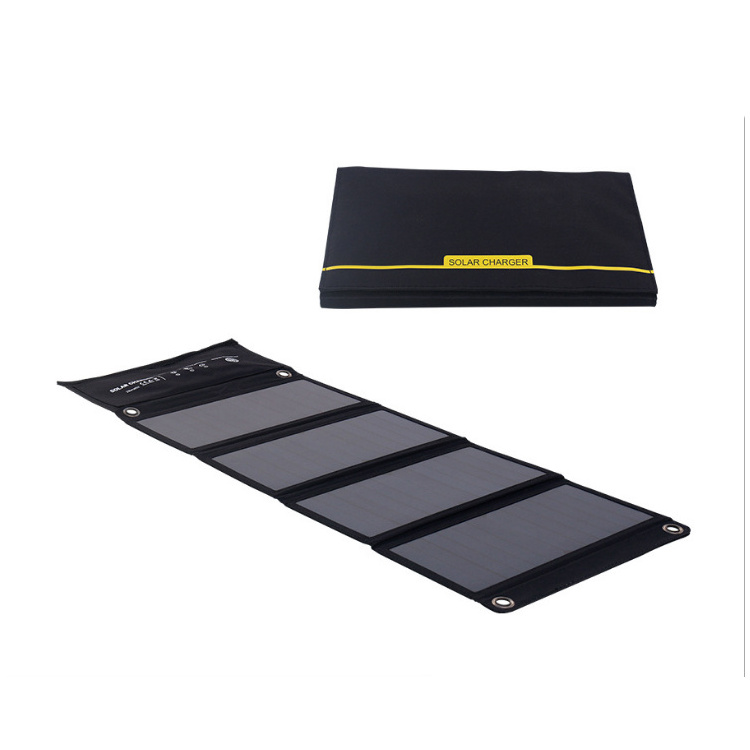 Custom Solar Foldable Panels 6v/28w Efficiency Sunpower Foldable Solar Panel Charger with 1*usb to Micro Usb Cable