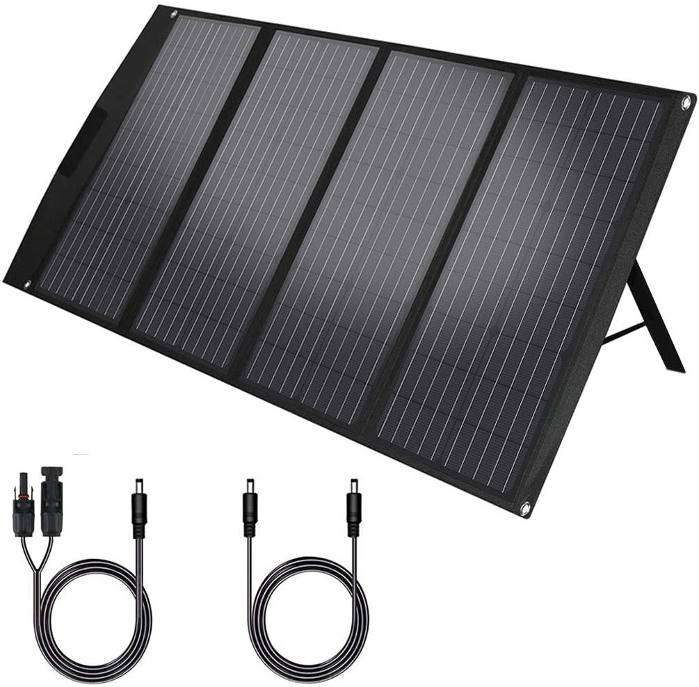 Customized Outdoor Portable 120w Solar Charging Panel Charger for Jackery/ef Ecoflow/goal Zero/rockpals Power Station