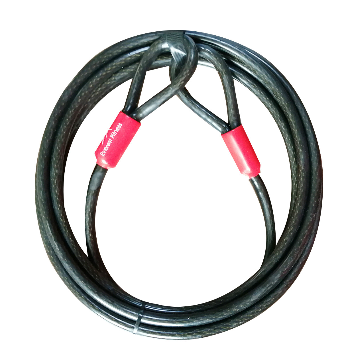 PVC Coated Wire Rope Assembly Security Cable Lock With Loop Ends