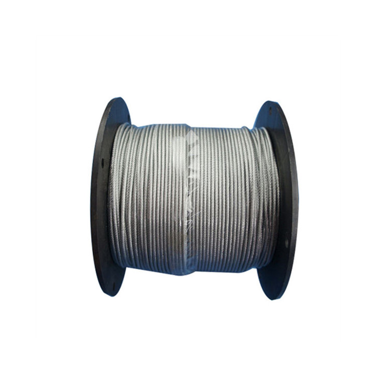 8X7+1X19 1.5mm/1.8mm High Fatigue Galvanized Steel Wire Rope for Auto Window Regulator