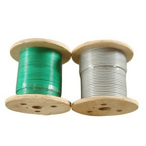 Customized 6*7+FC  3mm Red/Blue/Black PVC /Vinyl coated steel wire rope