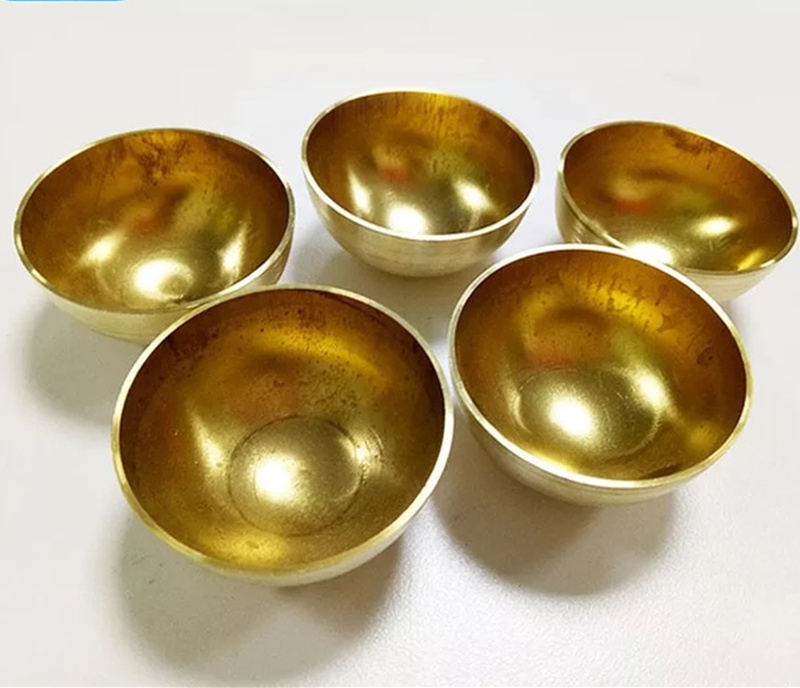 Wholesale High Quality Yellow Customize Decorative Garden Sphere Hollow Brass Mirror Polished Half Round Brass Copper Balls