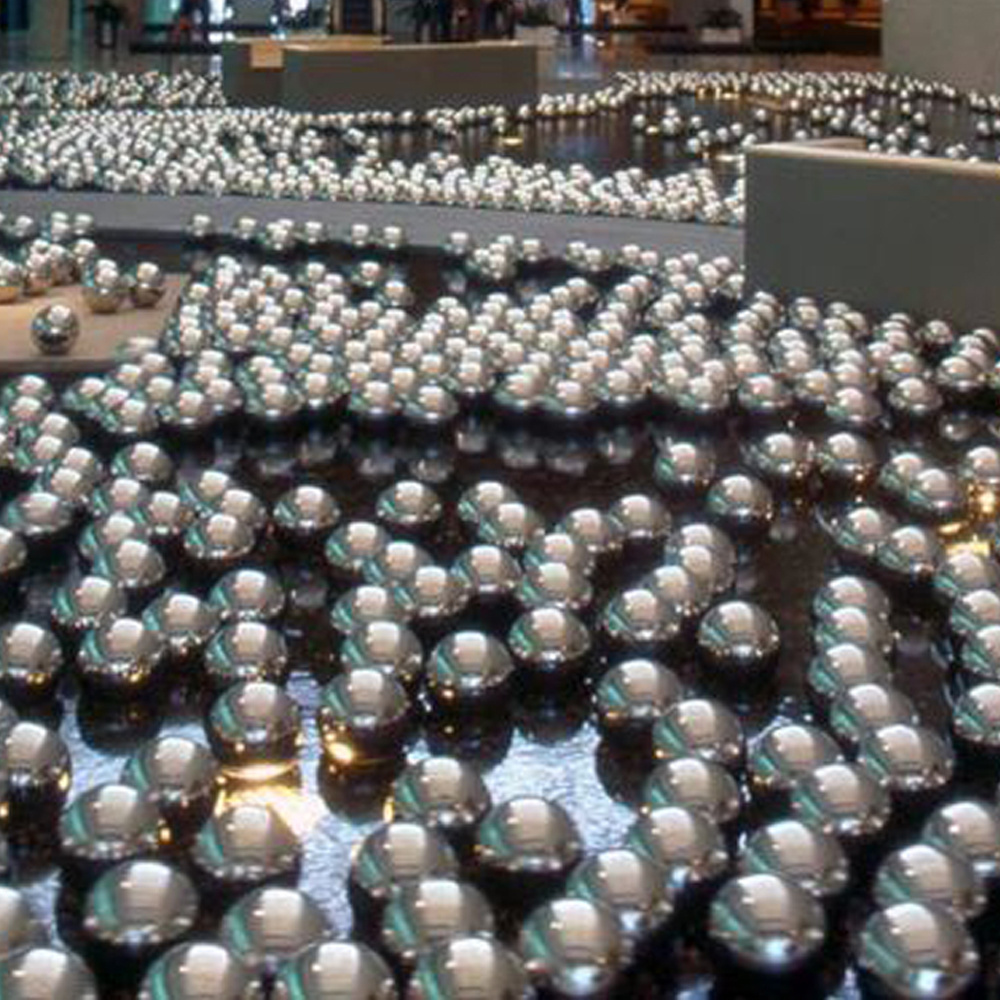 Outdoor Mirror Polished Hollow Decoration Round Sphere Decorative Garden Water Floating Glowing Gazing Stainless Steel Balls