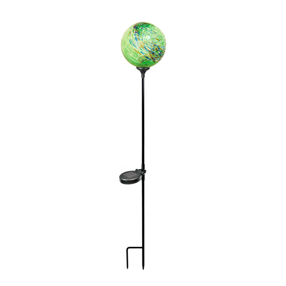 Various shapes solar light outdoor garden stick stakes with glass bird sculpture garden stick decoration