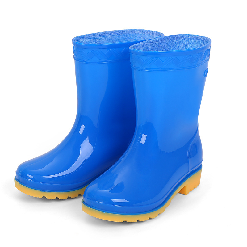 High Quality Shoes for Kids Pvc Wellies Children Water Proof Work Rain Boots Kids Rubber