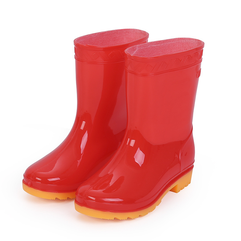 Kids Rubber Boots Pvc Rain Boot Rainshoes Waist Waders Water Proof Kid_Rain_Boots