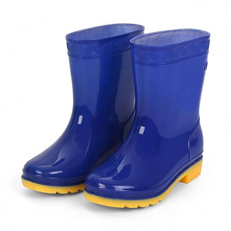 New Professional For Kids Shoe Work Wedge Heel Womens High Waterproof Safety Men Pvc Rain Boots