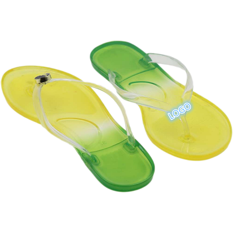 Flop for Lady Branded Upper Cute Sliders Custom Logo Plastic Flip Flops