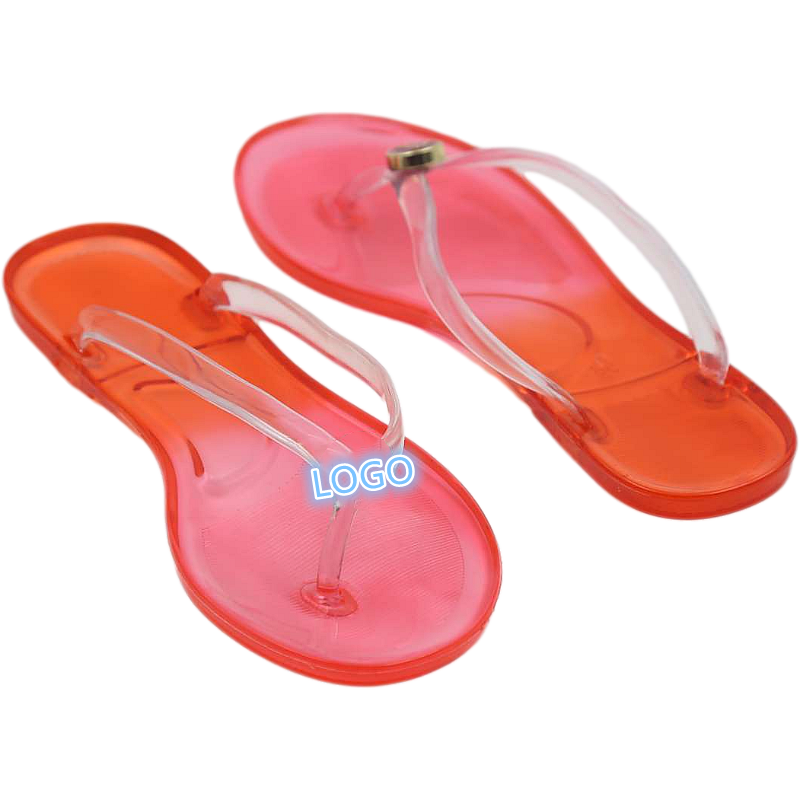 Flop for Lady Branded Upper Cute Sliders Custom Logo Plastic Flip Flops