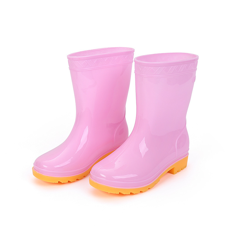 High Quality Shoes for Kids Pvc Wellies Children Water Proof Work Rain Boots Kids Rubber