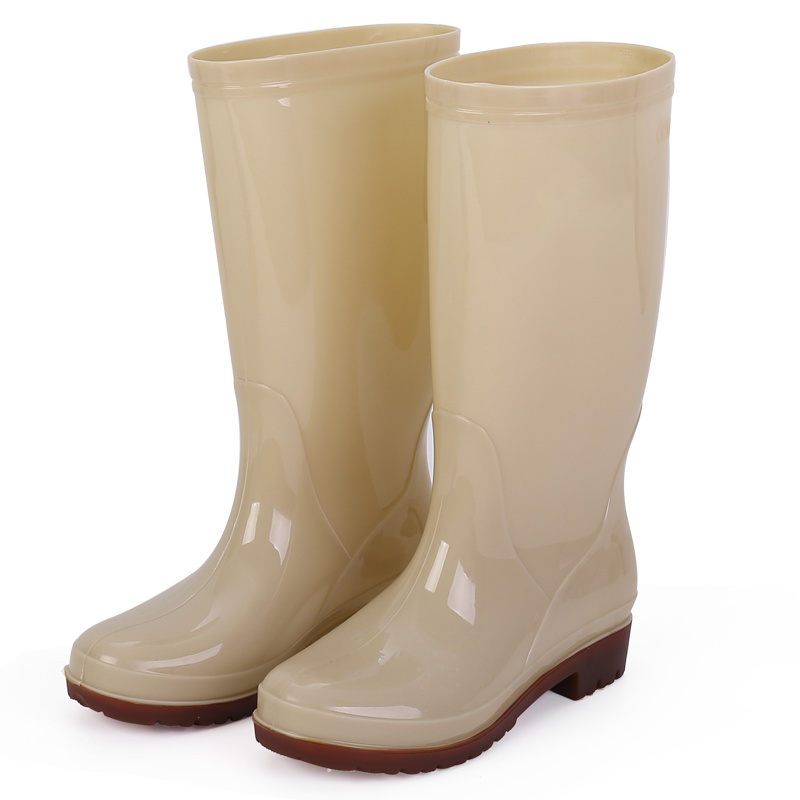 Water Pvc Chemical Resistant Economical Waterproof Over Shiny Plastic Rain Boots Shoes