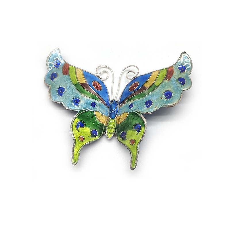 Hot Sale 3D Cloisonne Butterfly Wall Sticker Cute Butterfly Wall Decal Wedding Party Decoration Background Butterfly