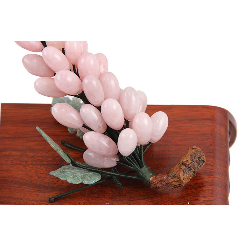 natural jade stone tree, jade fruits grape tree