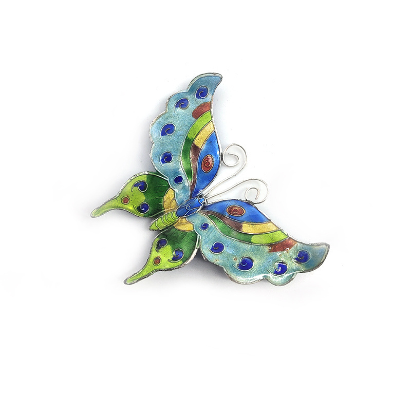 Hot Sale 3D Cloisonne Butterfly Wall Sticker Cute Butterfly Wall Decal Wedding Party Decoration Background Butterfly