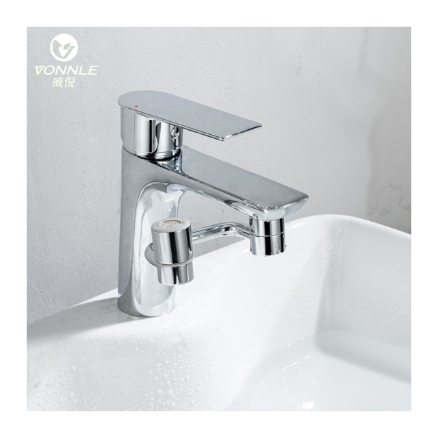 The latest popular washbasin faucet 1080 rotary mechanical arm stainless steel multifunctional universal faucet extender