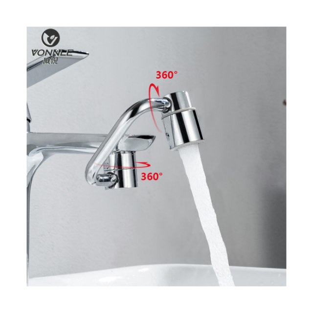 Modern Bathroom 1080 Universal Swivel Faucet Converter Universal Basin Swivel Faucet Extender