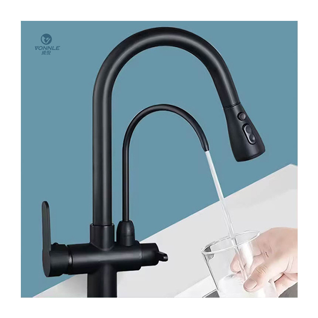 Kitchen pullout modern kitchen faucet down adjustable telescopic kitchen sink faucet sink faucet