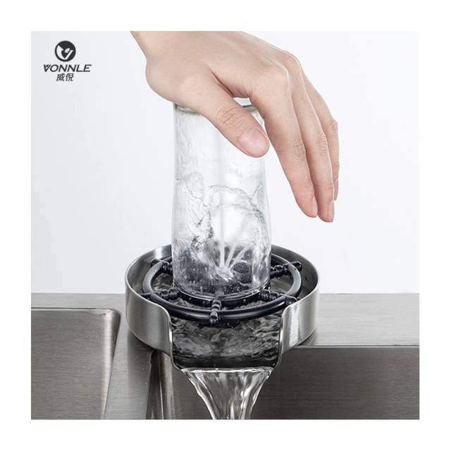 Modern and popular glass washer kitchen sink rotating high pressure fast faucet automatic cup washer