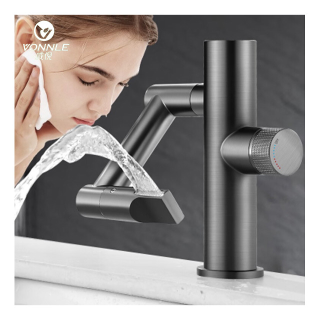 Modern bathroom kitchen washbasin faucet adapter digital display washbasin faucet