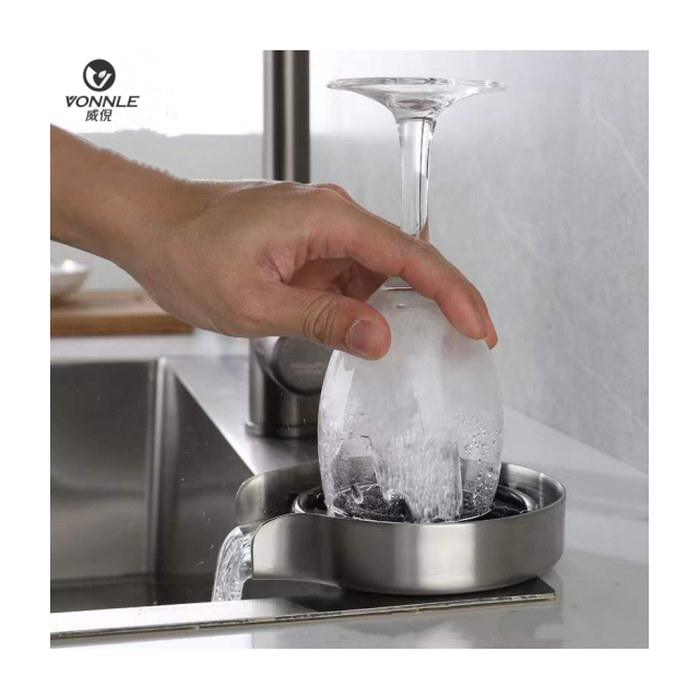 Modern and popular glass washer kitchen sink rotating high pressure fast faucet automatic cup washer