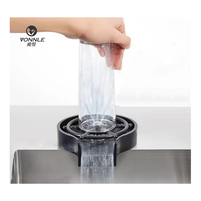 Automatic kitchen sink accessories glass bar cup washer kitchen sink rotating high-pressure coffee cup washer