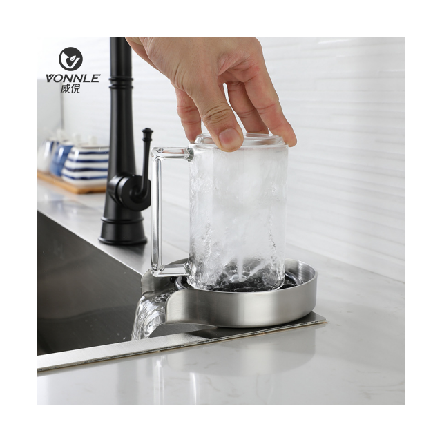 Modern and popular glass washer kitchen sink rotating high pressure fast faucet automatic cup washer