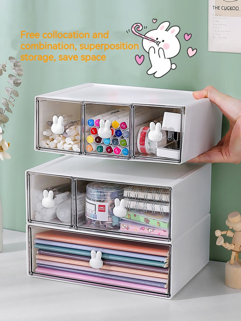 Hot sale multifunction desktop storage box sundries clothing socks bra underwear stackable plastic box for storage