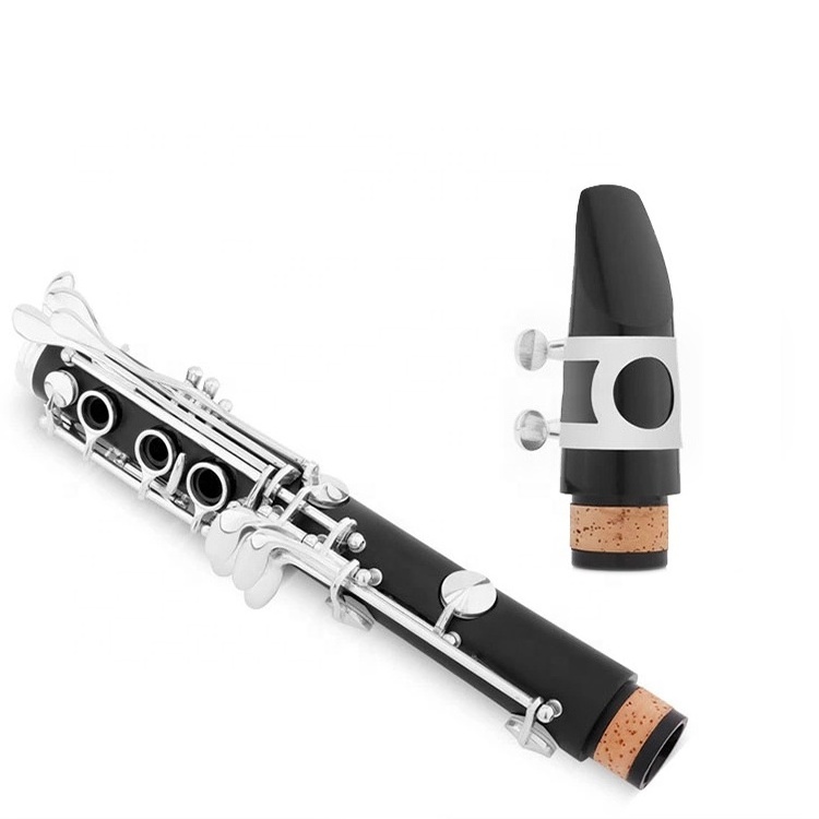 SEASOUND OEM High Quality Eb 17 Keys Clarinet ABS Plastic Body with Nickel Plated Bakelite Black Leather Case BB Tone JYCL302