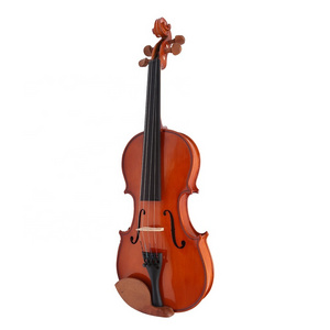 SEASOUND OEM Top Quality Handmade Brown Maple Wood Spruce Violin For Students JYV01