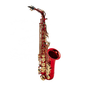 SEASOUND OEM High Quality Cheap Red Body Lacquer Keys Alto Saxophone JYAS102DRDL