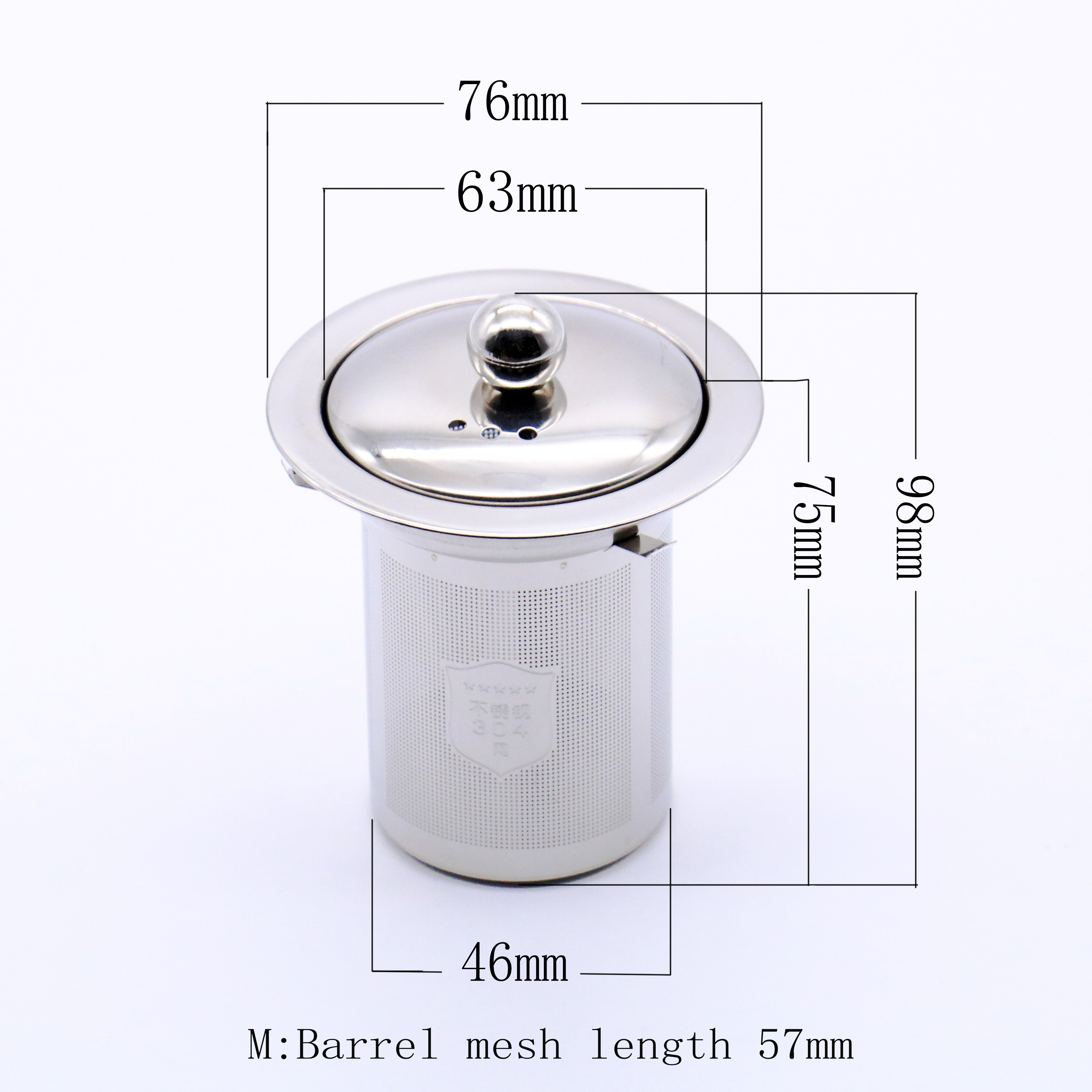 Infuser Stainless Steel Reusable Portable Hot Selling Coffee Tea Kettle Strainer Teapot Filter with Lid