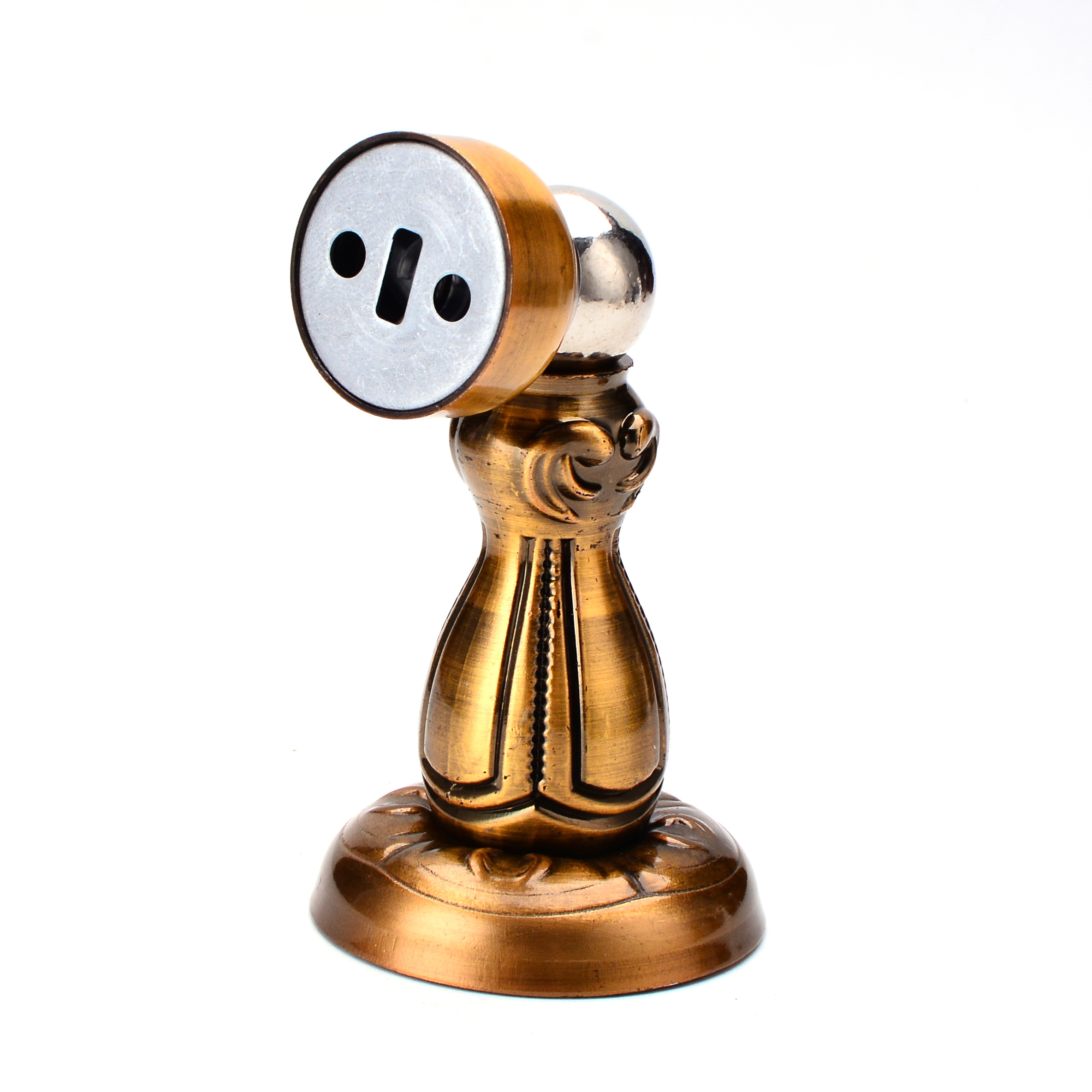 European style classical interior magnetic door stops gold brass gate door dust stopper