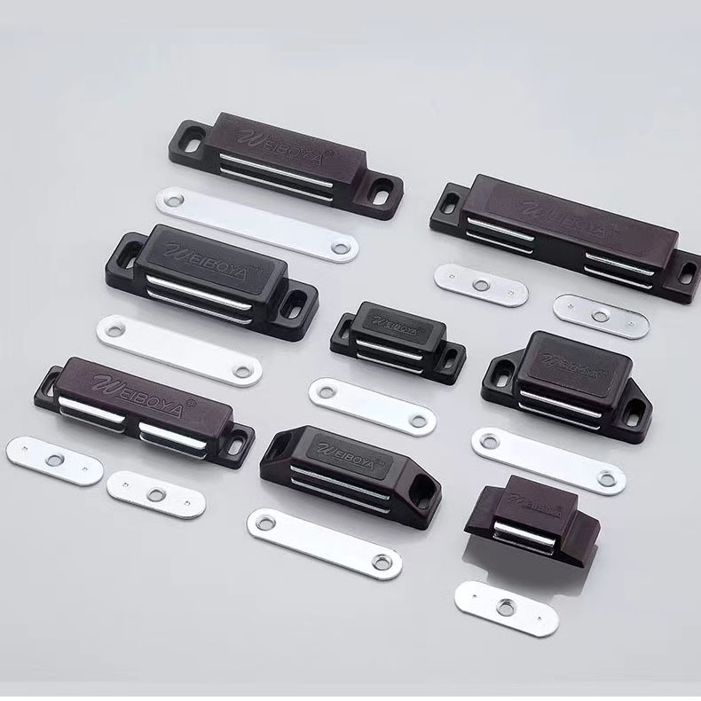 Furniture Cabinet Plastic Cupboard Door Catches Door Closers Magnetic Latch