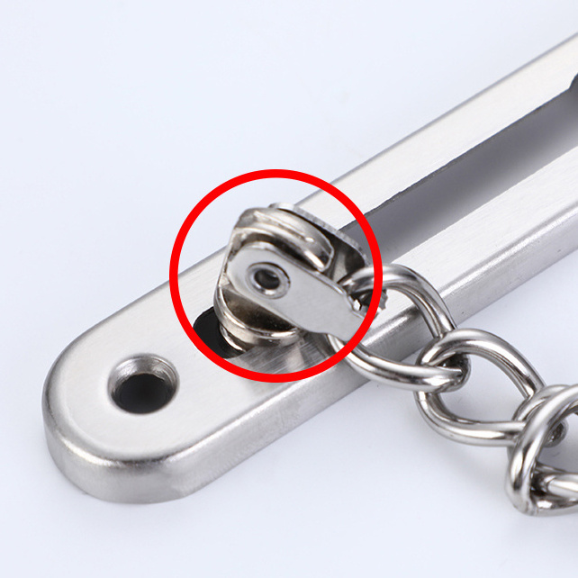 Custom Logo Stainless Steel Security Guard Door Safety Chain Lock