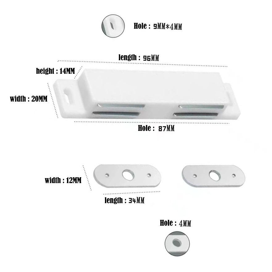 Door Magnetic Touch Catches Push Open Cabinet Closer Magnetic Double Spring Door Catches