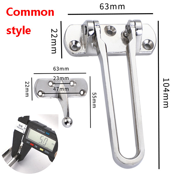 Zinc alloy large anti-theft clasp for hotel safety door hardware security chain door guard door bolt