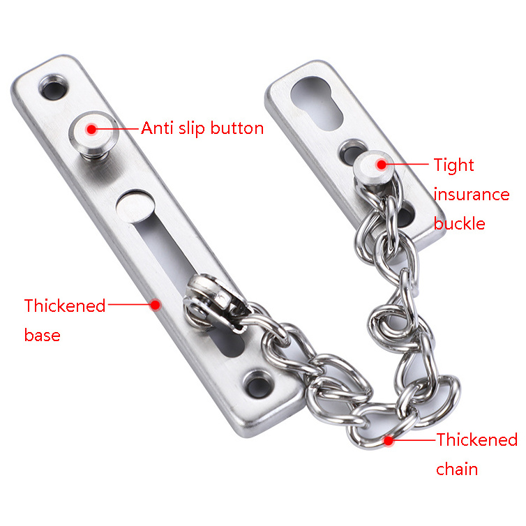 Stainless Steel Thickened Security Door Chains Door Anti Theft Chain