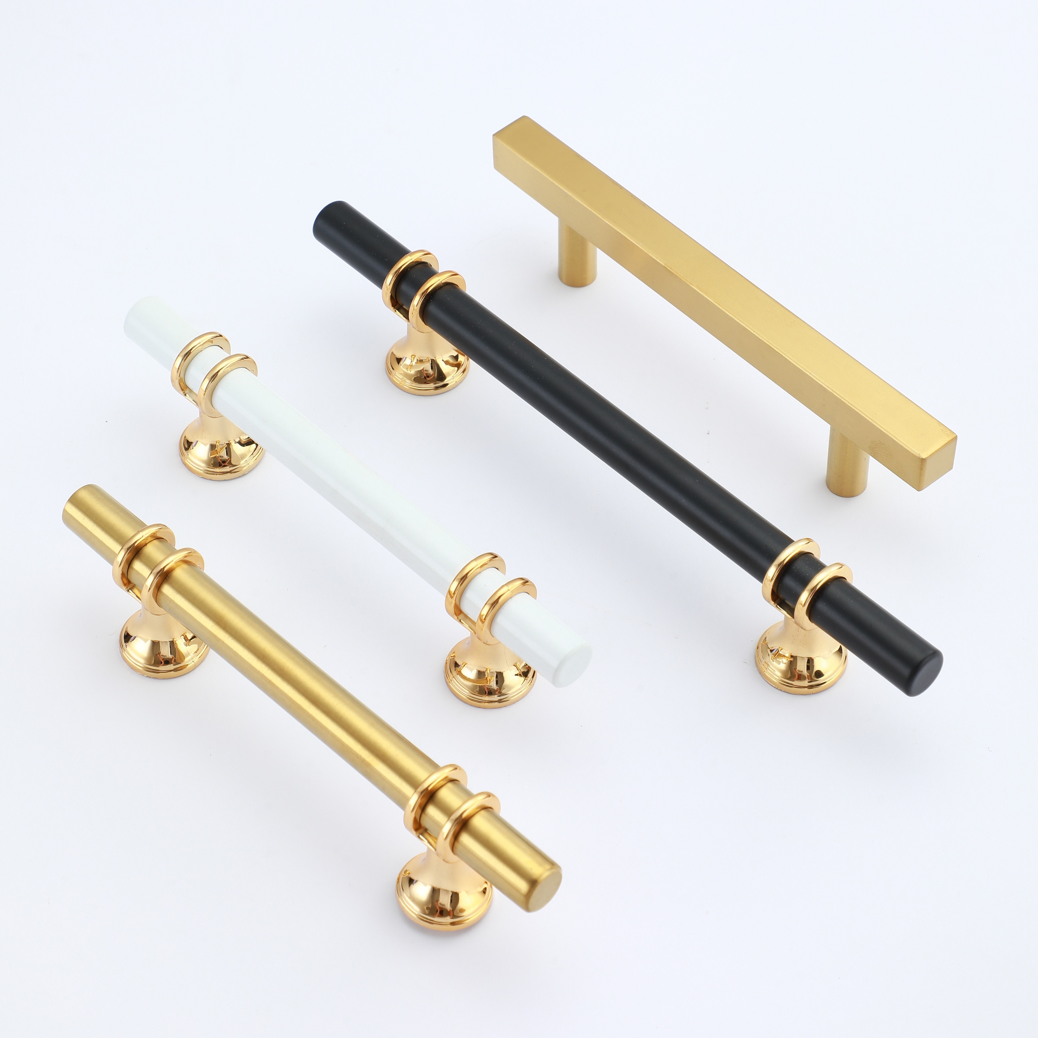 Factory direct selling solid single hole furniture hardware accessories American black drawer cabinet door wardrobe handle