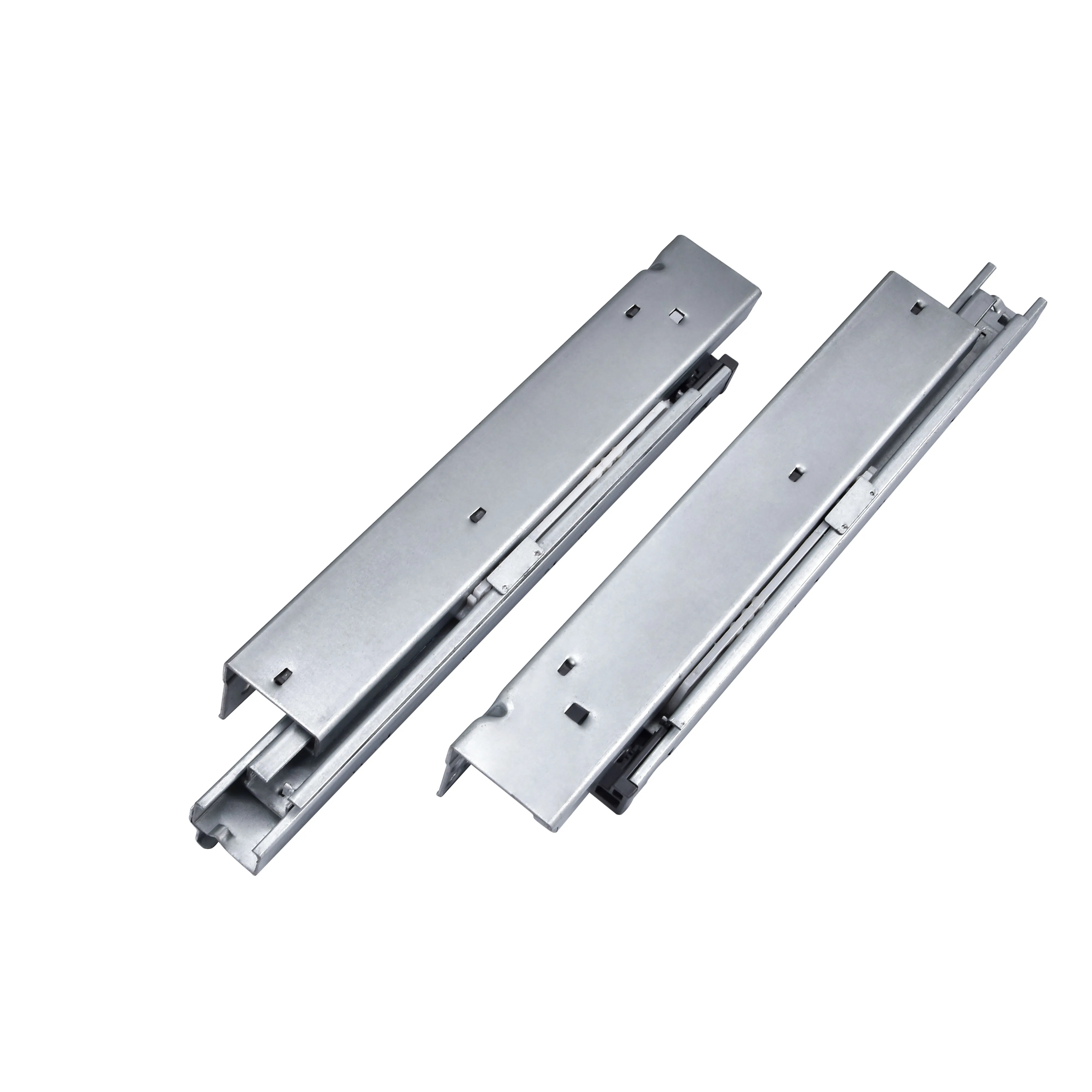 oem GI steel plate triple expansion American style 3D soft close removable hidden undermount drawer slide