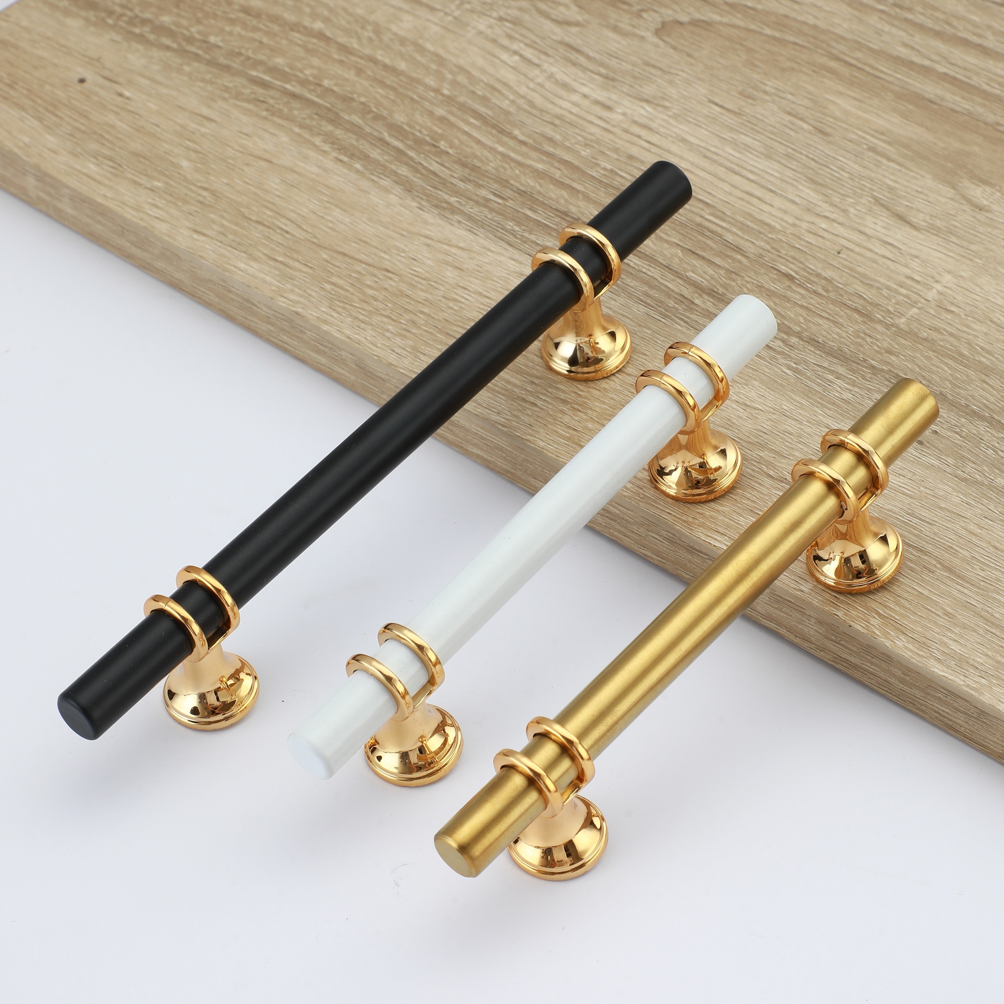 Factory direct selling solid single hole furniture hardware accessories American black drawer cabinet door wardrobe handle