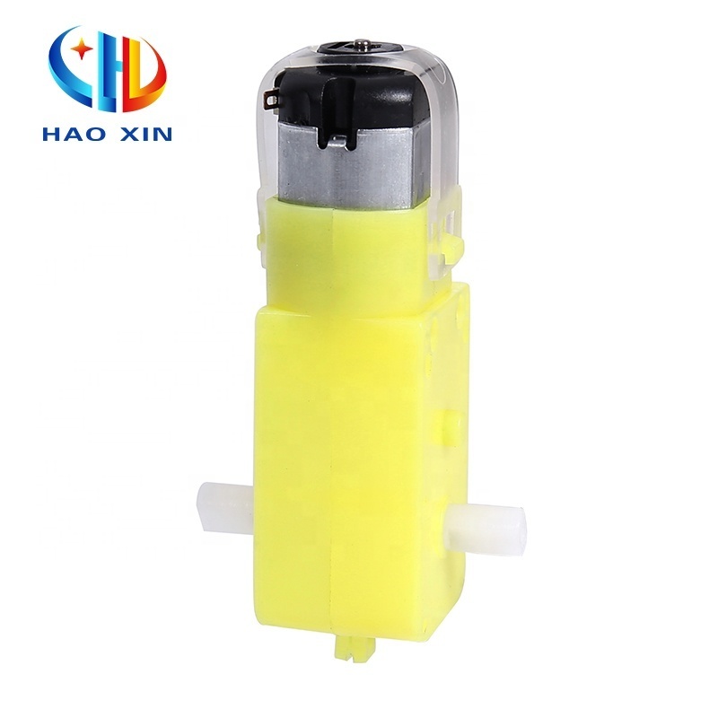 130 yellow plastic gear box 3v - 6v 1:120 ratio micro electric small TT gear motor dc