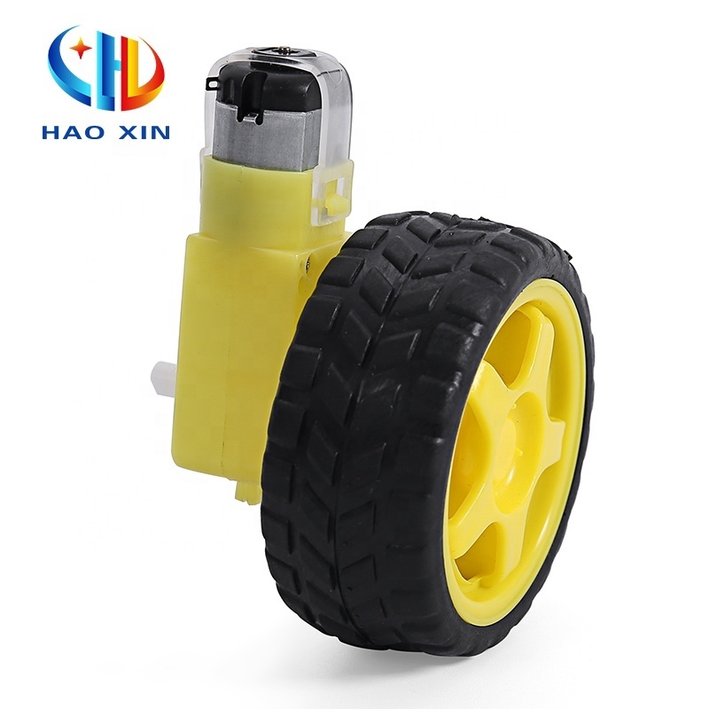 130 yellow plastic gear box 3v - 6v 1:120 ratio micro electric small TT gear motor dc