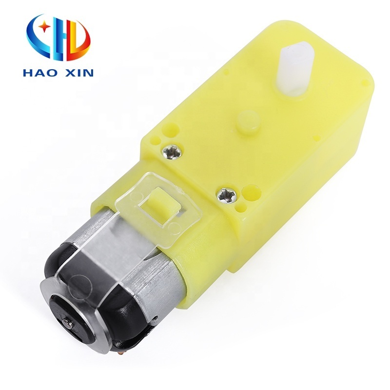 130 yellow plastic gear box 3v - 6v 1:120 ratio micro electric small TT gear motor dc