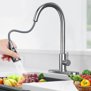 Kitchen faucet with pull out spray pull out spring sink faucet hot and cold water ware hot and cold brass bathroom basin faucet