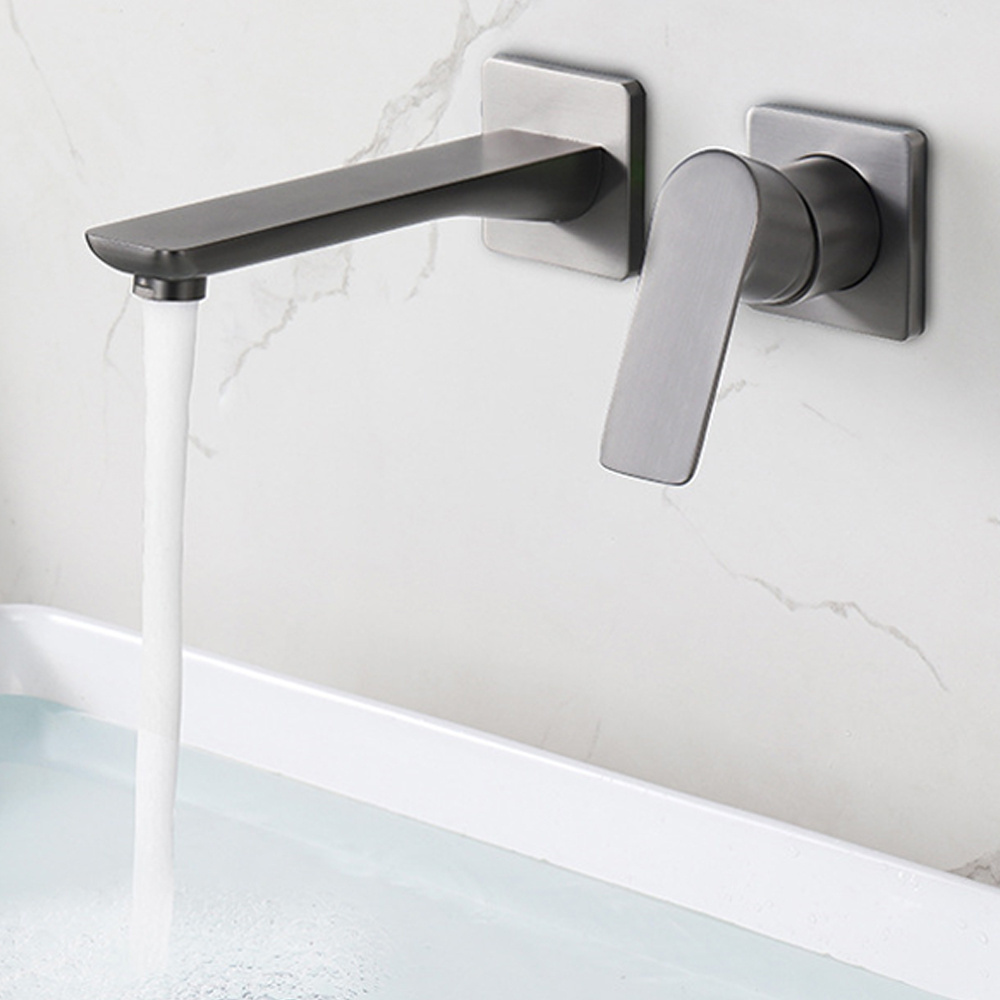 Single Handle Modern Good Quality Gun Metal Brass Bathroom Water Basin Faucet With Wholesale Price